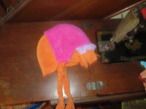 Anna Hat No. 2 w/ attached bonnet.