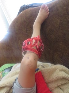 Thank you to Princess Knee for keeping my girl giggling through her sneezes!