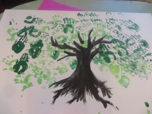 Adding in detail of the trunk.