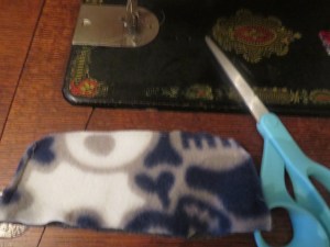 Brim/visor turned right-side out.