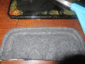 Brim/visor turned right-side out and stitched for what I think is a professional look. 