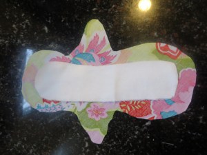 Size of inner pad on top pattern piece.